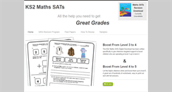 Desktop Screenshot of ks2-maths-sats.co.uk